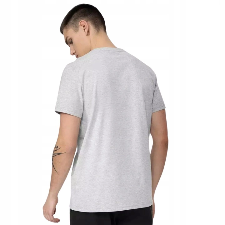 Koszulka męska 4F chłodny jasny szary melanż