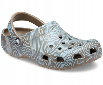 Klapki Crocs Classic Topographic Clog Khaki/ Multi