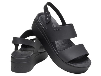 Sandały Crocs Brooklyn Low Wedge W Black