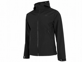 Kurtka męska softshell 4F głęboka czerń