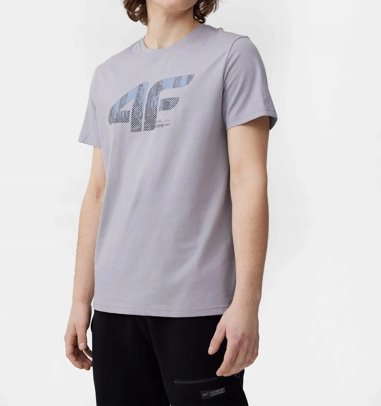 Koszulka 4F chłodny jasny szary