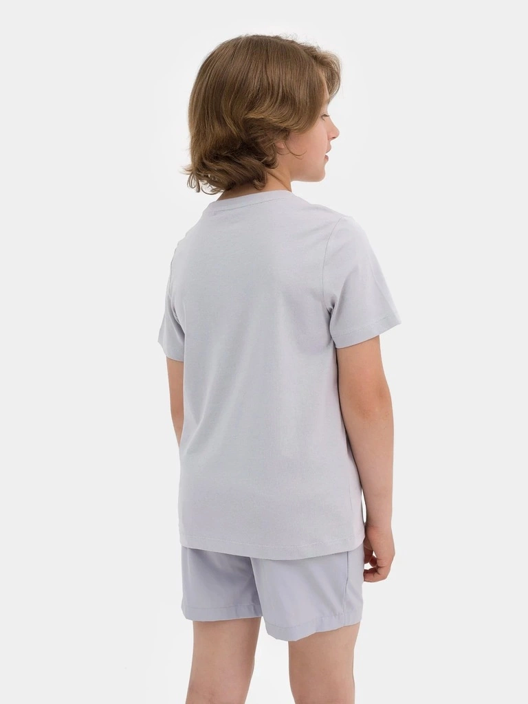 Koszulka chłopięca 4F chłodny jasny szary