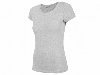 Koszulka damska 4F chłodny jasny szary melanż