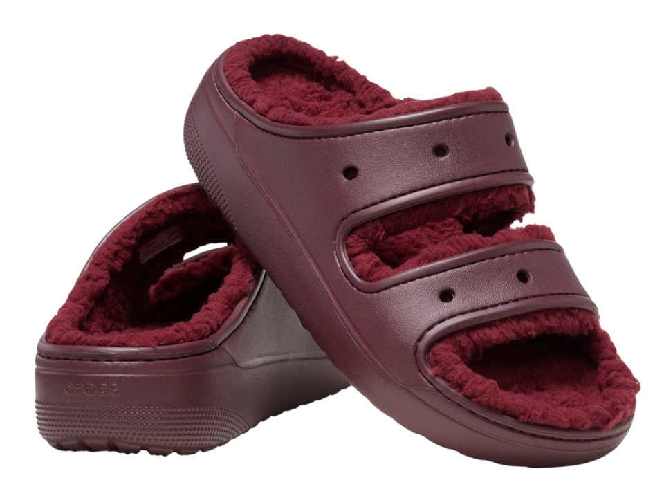 Klapki Crocs Classic Cozzy Sandal dark cherry