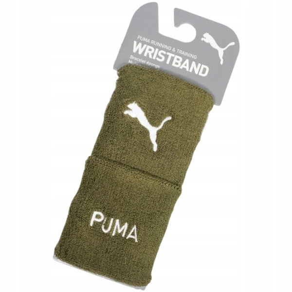 Opaska Puma Fit wristbands olive green