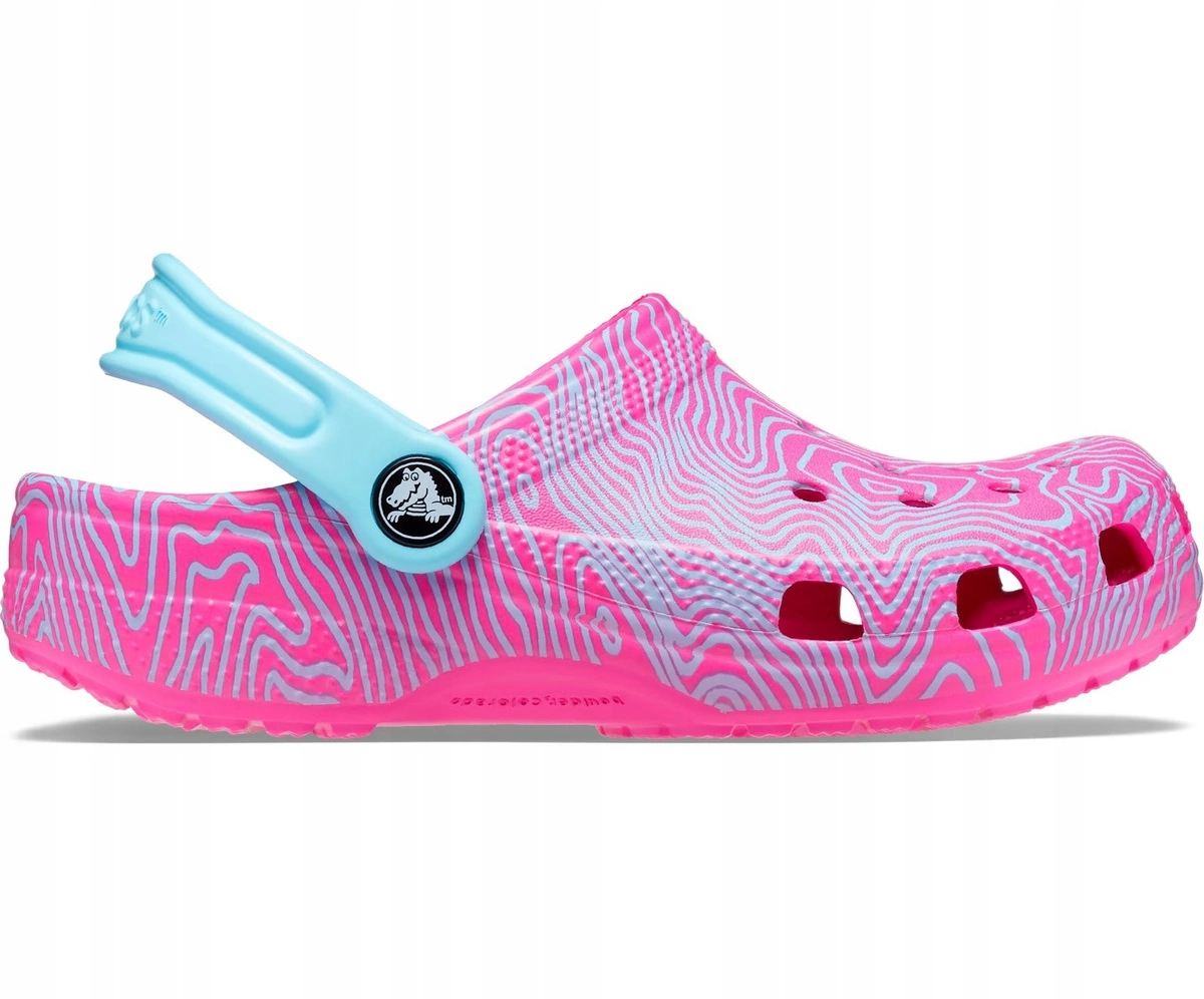 Klapki Crocs Classic Topographic Clog Kids Deep Juice/ Multi 