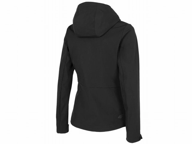 Kurtka damska softsheel 4F głęboka czerń 