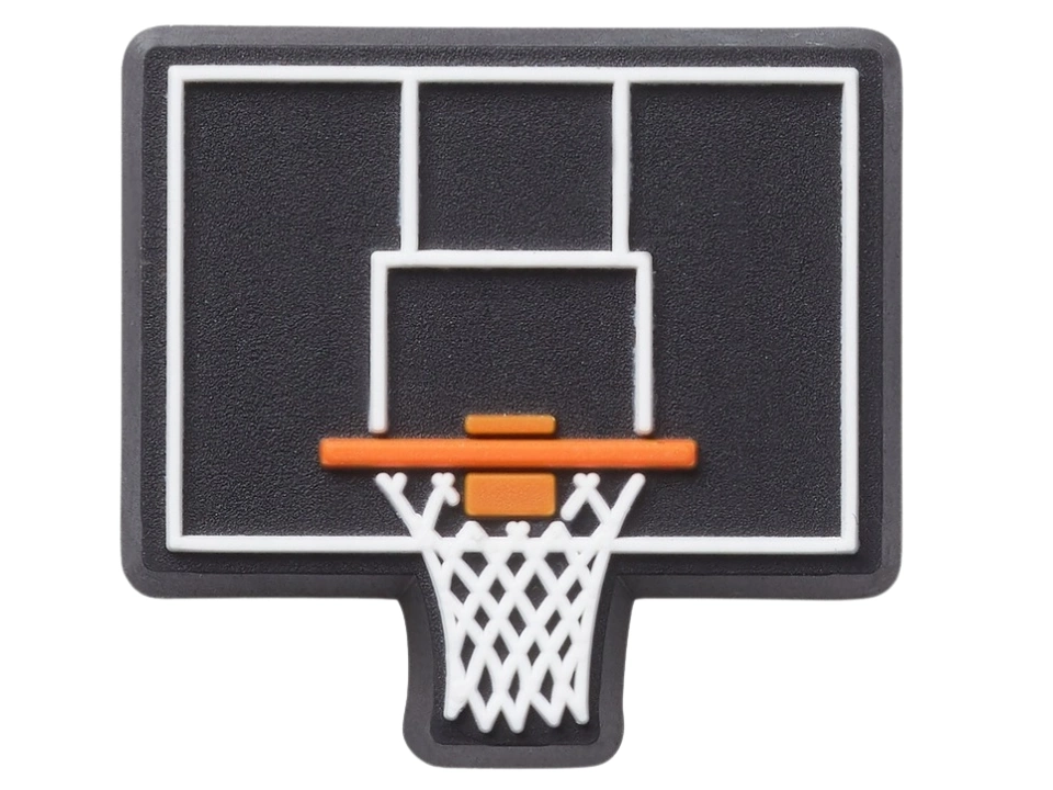 Jibbitz Crocs Black Basketball Backboard