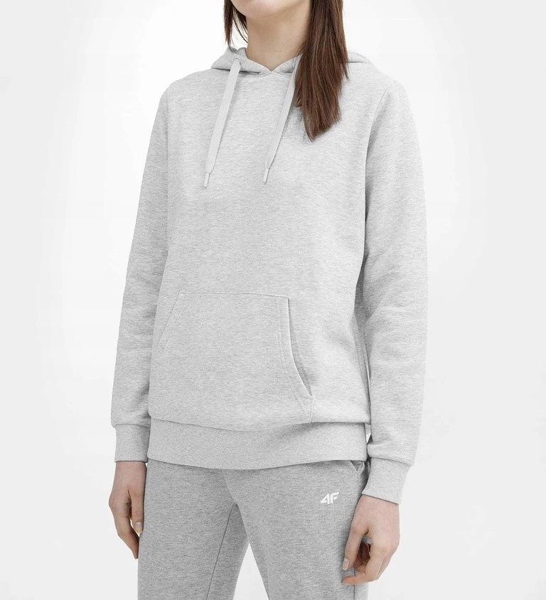 Bluza damska 4F chłodny jasny szary melanż