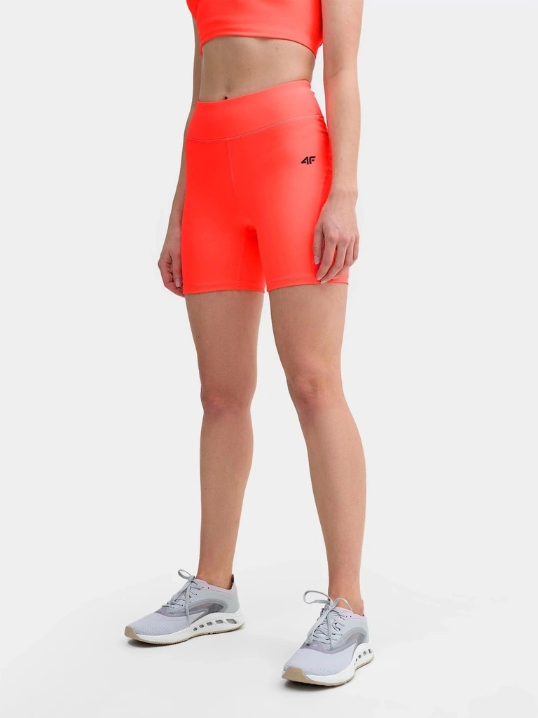 Legginsy damskie 4F czerwony neon