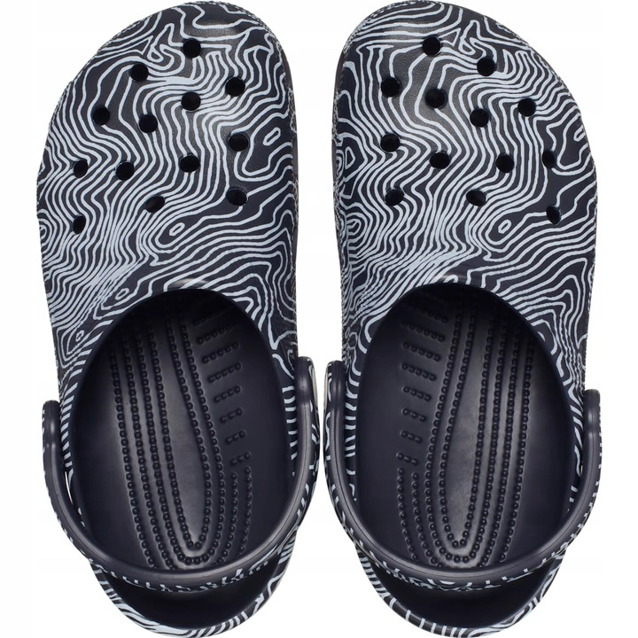 Klapki Crocs Classic Topographic Clog Deep Navy/ Multi