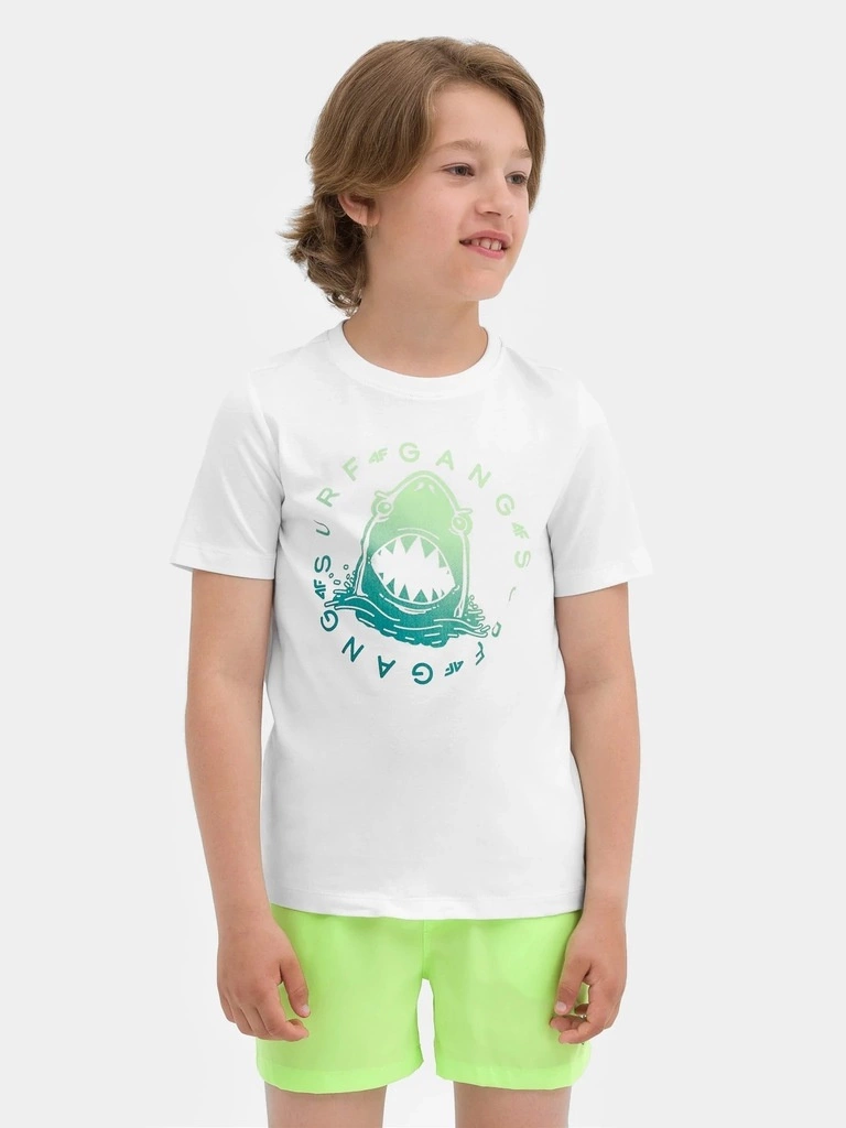 Koszulka chłopięca 4F biały