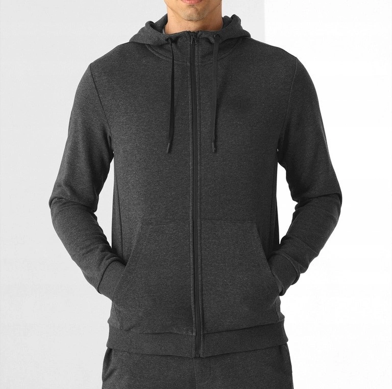 Bluza 4F ciemny szary melanż