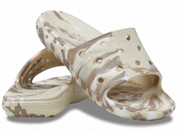 Klapki Crocs Classic Marbled Slide Bone/ Multi
