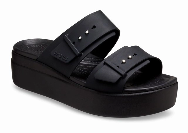 Sandały Crocs Brooklyn Low Wedge Sandal Black