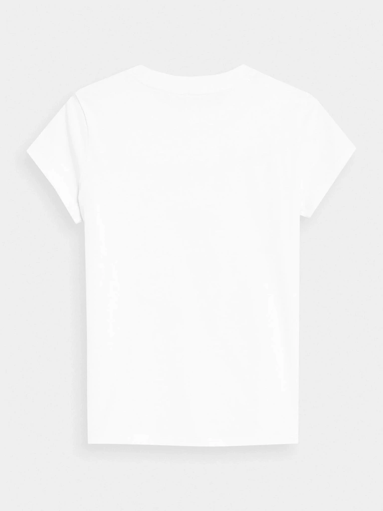 Koszulka dziewczęca 4F biały