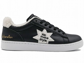 Buty Benetton Label Teddy Black