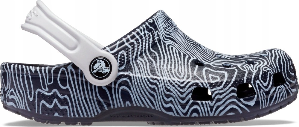 Klapki Crocs Classic Topographic Clog Kids Deep Navy/ Multi 