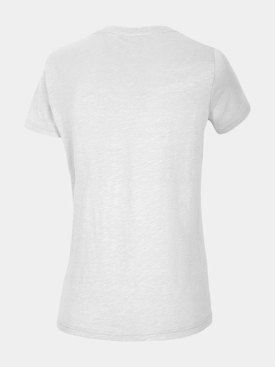 Koszulka damska 4F chłodny jasny szary melanż 