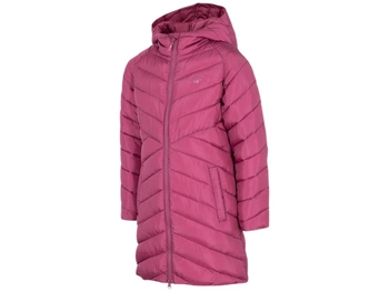 Kurtka dziewczęca 4F ciemny róż