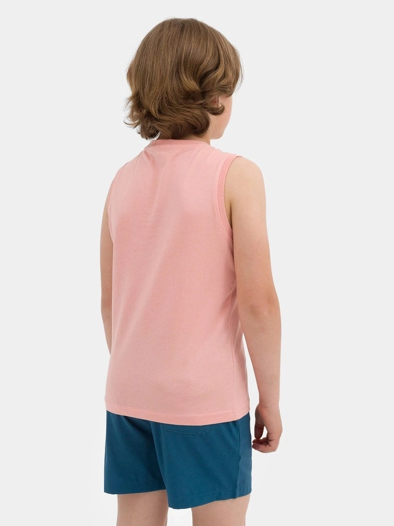 Koszulka chłopięca 4F łososiowy