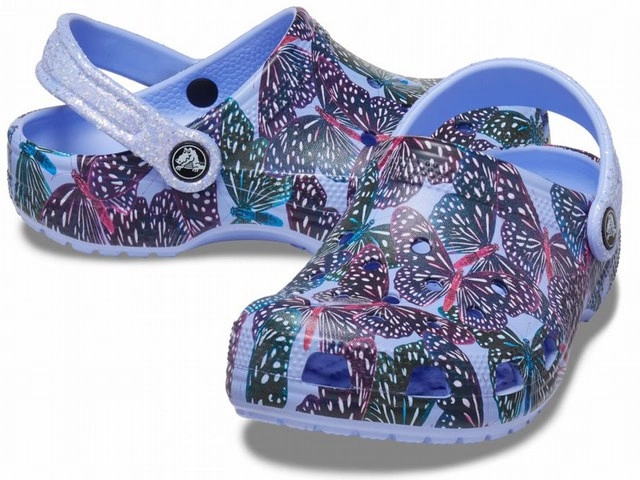 Klapki Crocs Classic Butterfly Clog Kids Moon Jelly/ Multi