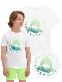 Koszulka chłopięca 4F biały