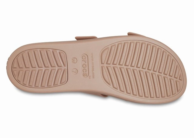 Sandały Crocs Brooklyn Low Wedge Sandal Latte