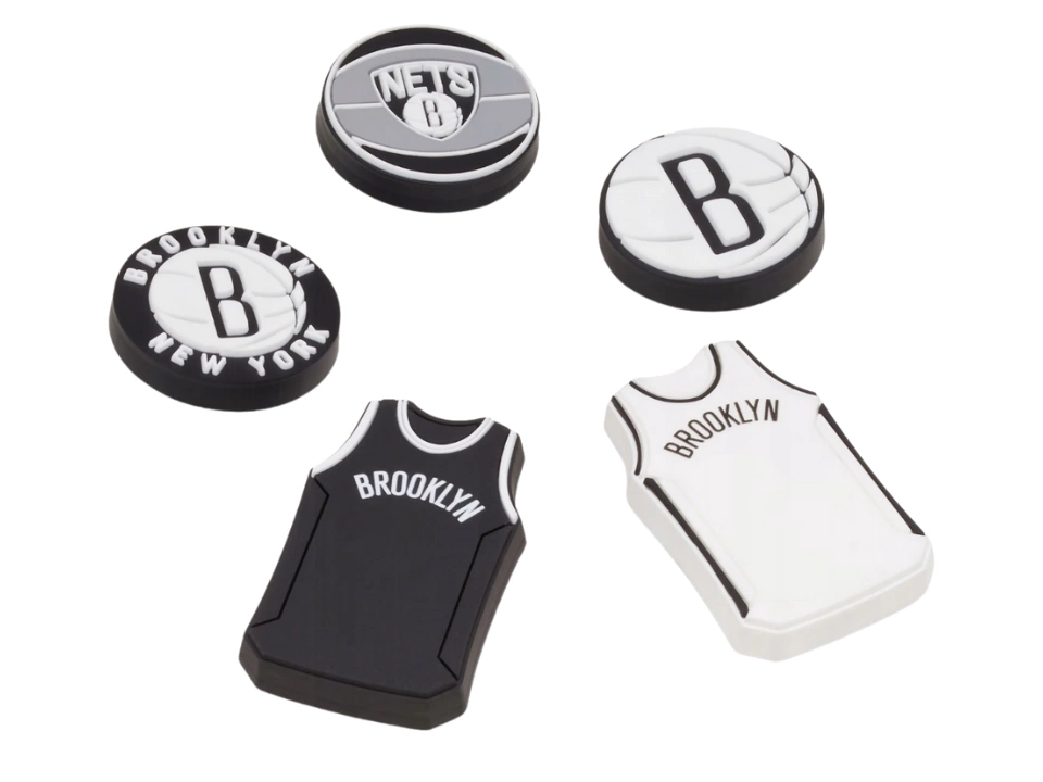 Jibbitz Crocs NBA Brooklyn Nets 5 Pack