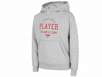 Bluza chłopięca 4F chłodny jasny szary melanż