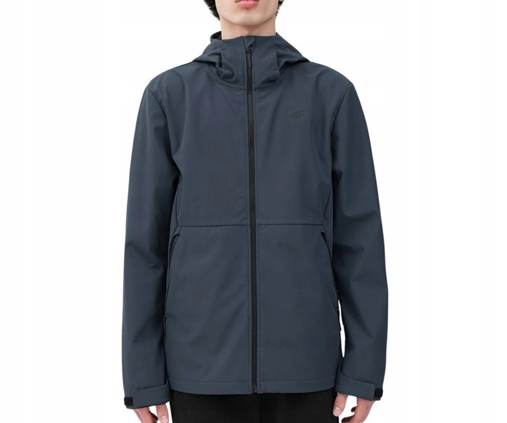 Kurtka męska softshell 4F ciemny szary
