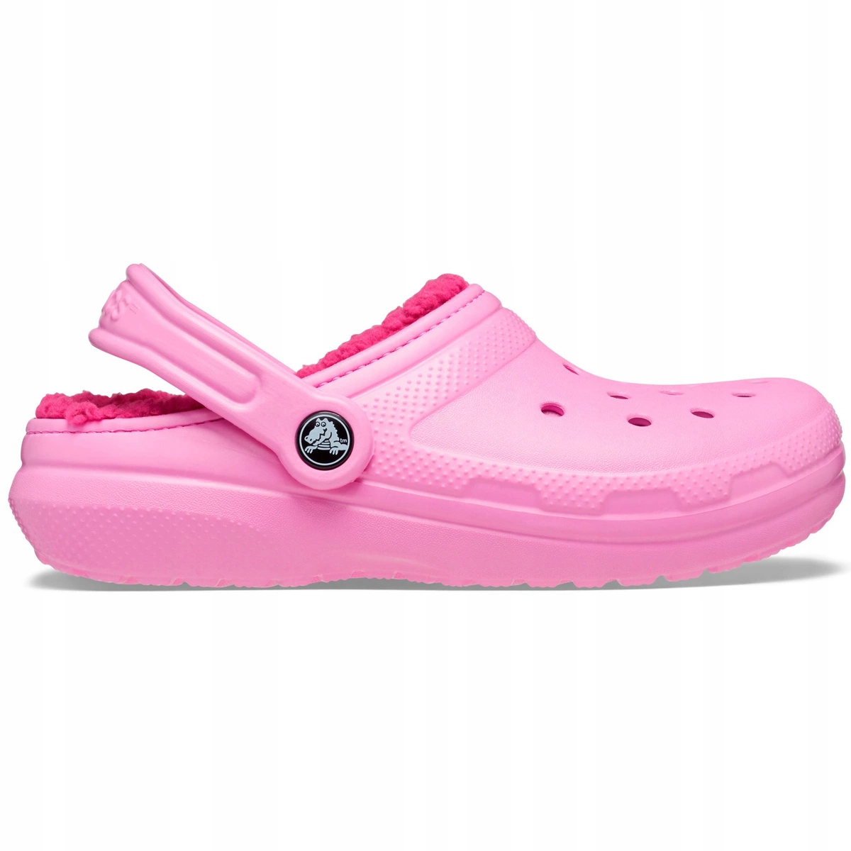 Klapki Crocs Classic Lined Kids taffy pink
