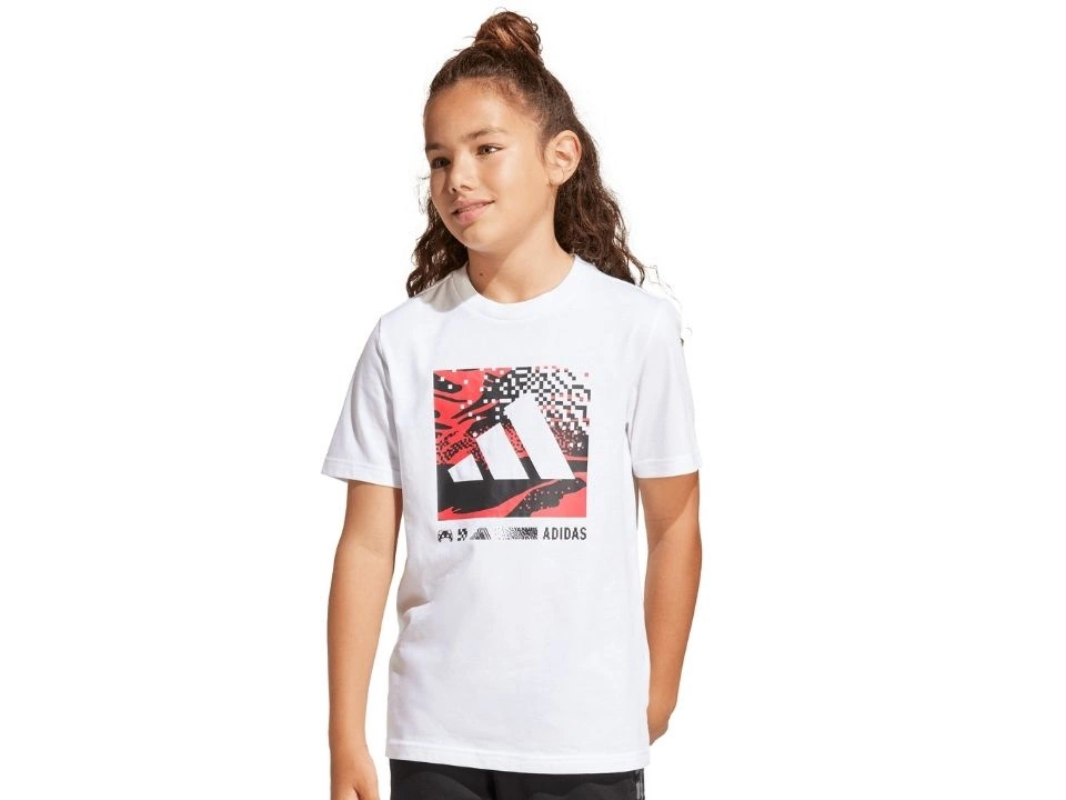 Koszulka Adidas J Camo Logo Tee