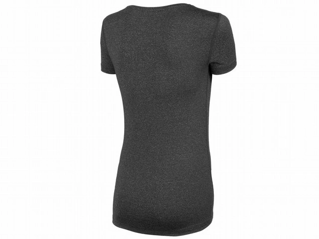 Koszulka damska  4F głęboka czerń melanż 