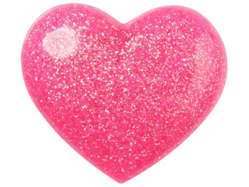 Jibbitz Crocs Pink 3D Glitter Heart