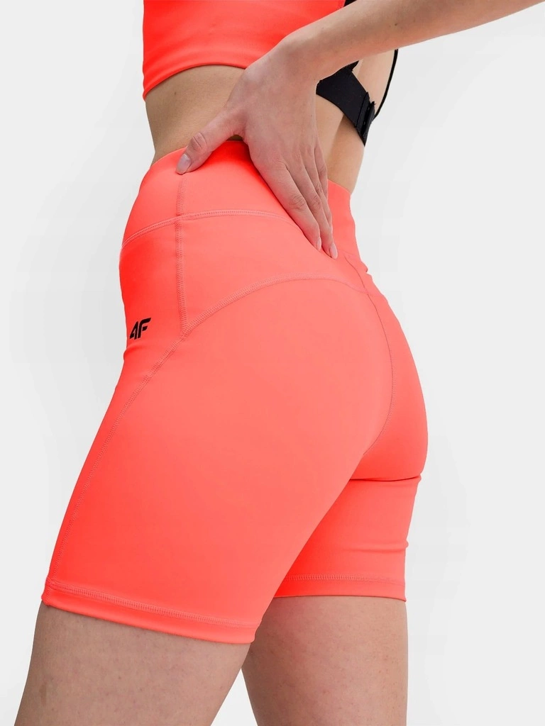Legginsy damskie 4F czerwony neon