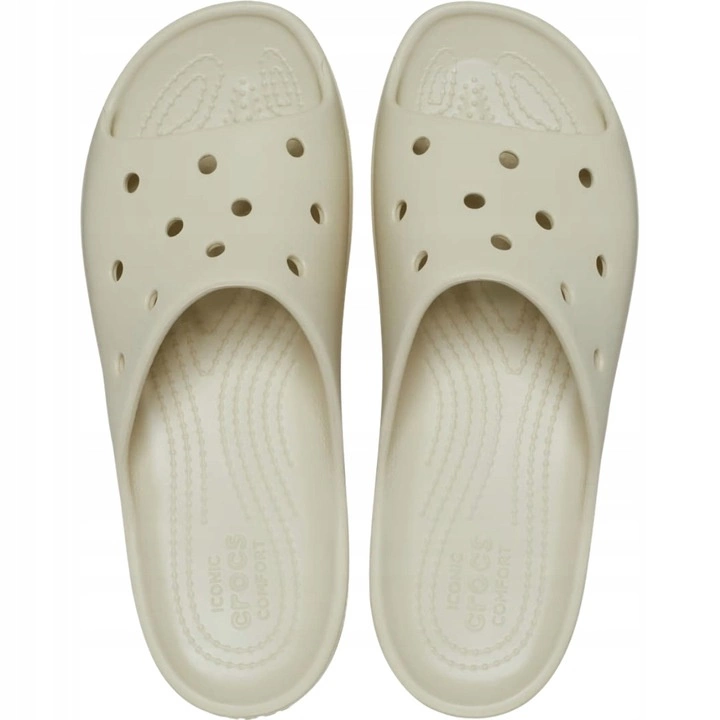 Klapki Crocs Classic Platform Slide W Bone