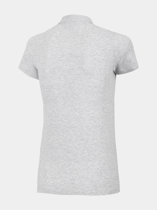 Koszulka damska 4F chłodny jasny szary melanż