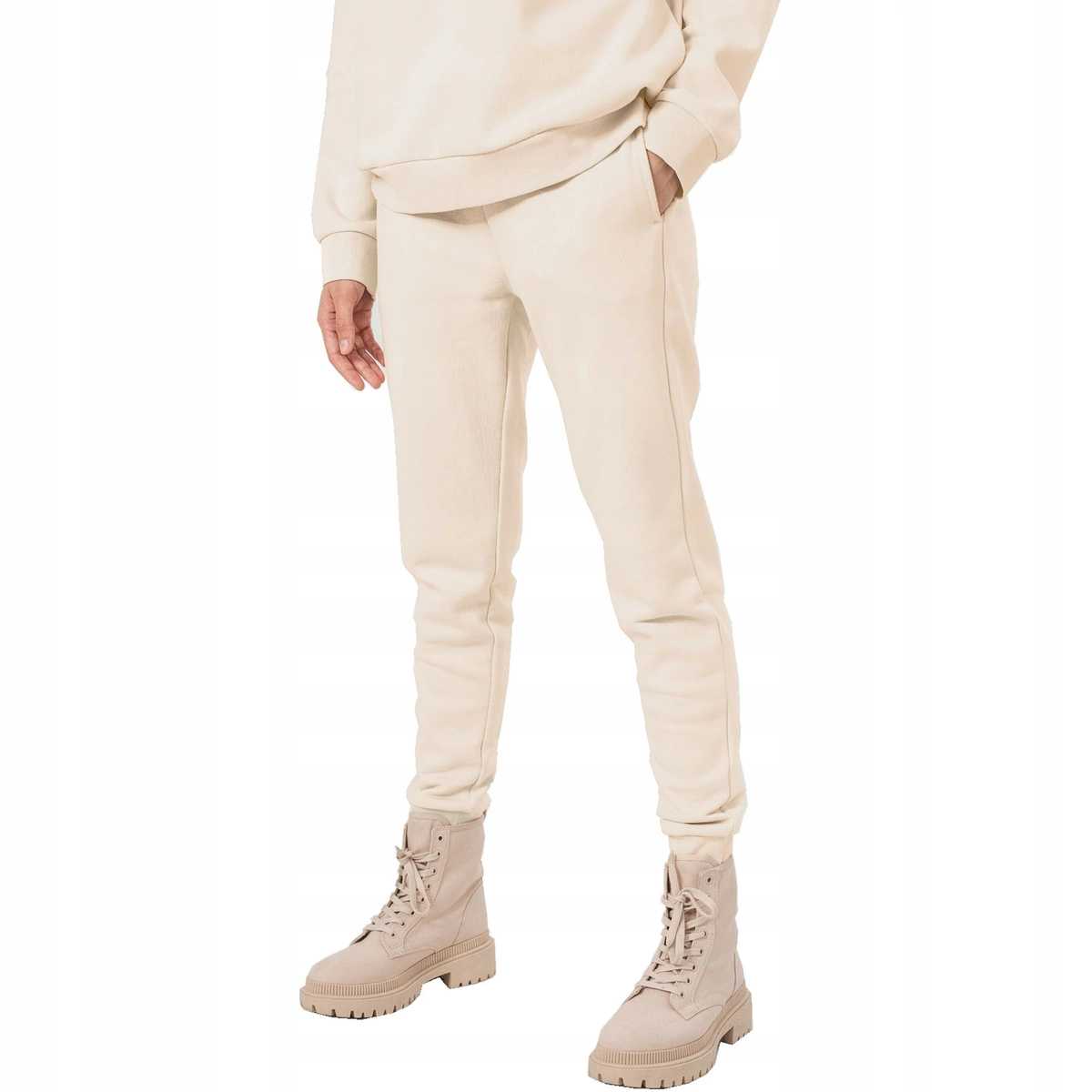 Spodnie Outhorn złamana biel