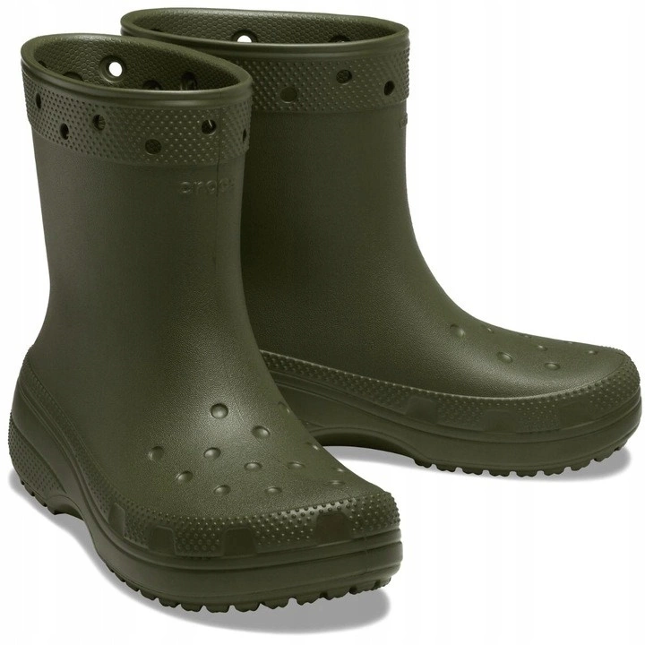 Kalosze Crocs Classic Rain Boot Army Green