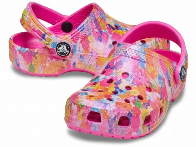 Klapki Crocs Classic Hyper Real Clog Kids Multi