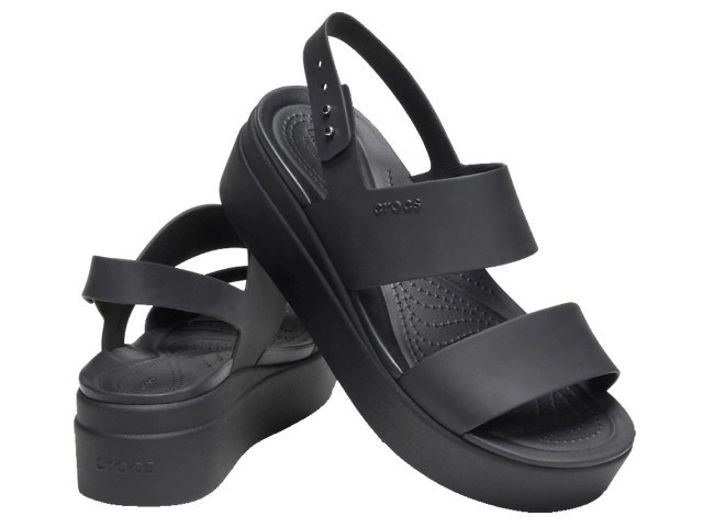 Sandały Crocs Brooklyn Low Wedge W Black