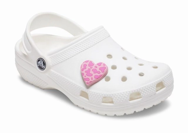 Jibbitz Crocs Pink Tonal Print Heart