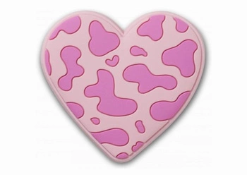 Jibbitz Crocs Pink Tonal Print Heart