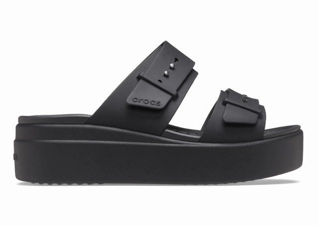 Sandały Crocs Brooklyn Low Wedge Sandal Black