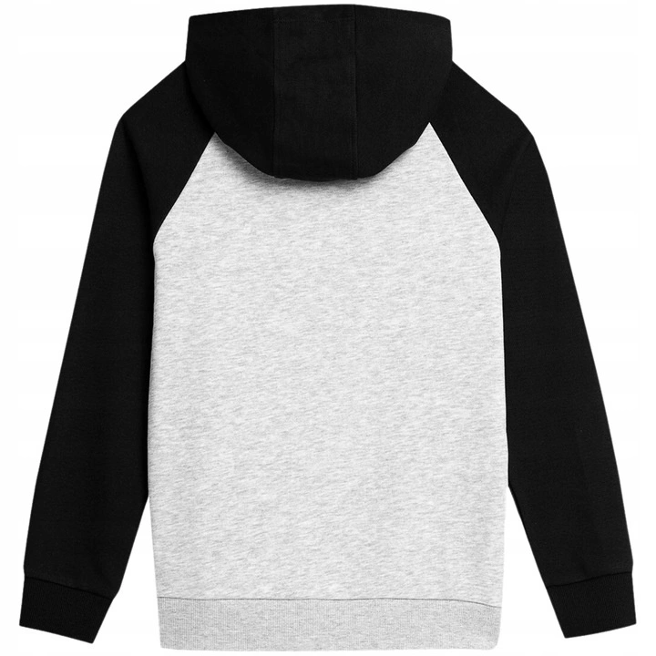 Bluza chłopięca 4F chłodny jasny szary melanż