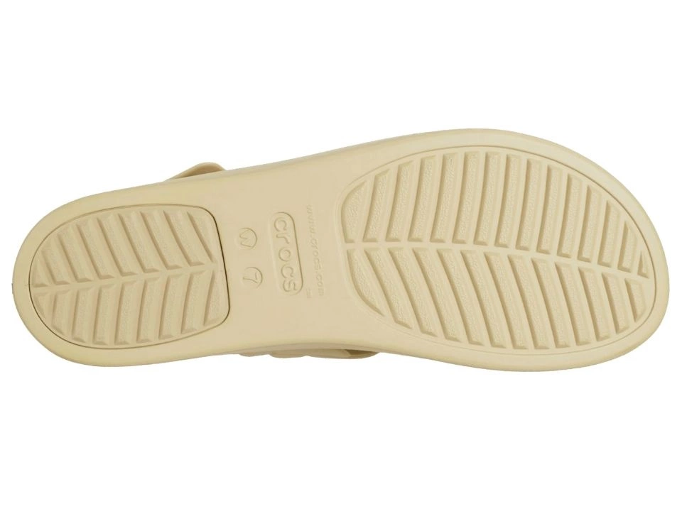 Klapki Crocs Brooklyn Woven Low Wedge chai