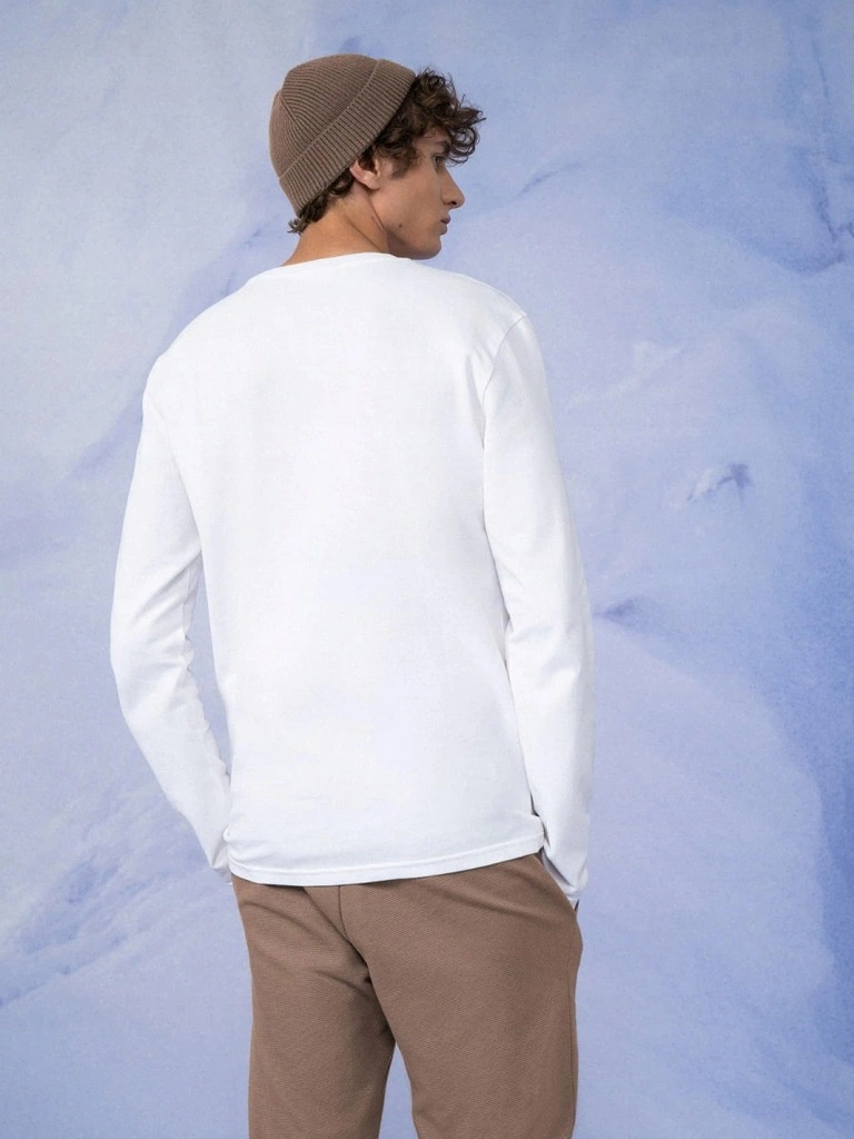 koszulka longsleeve Outhorn biały