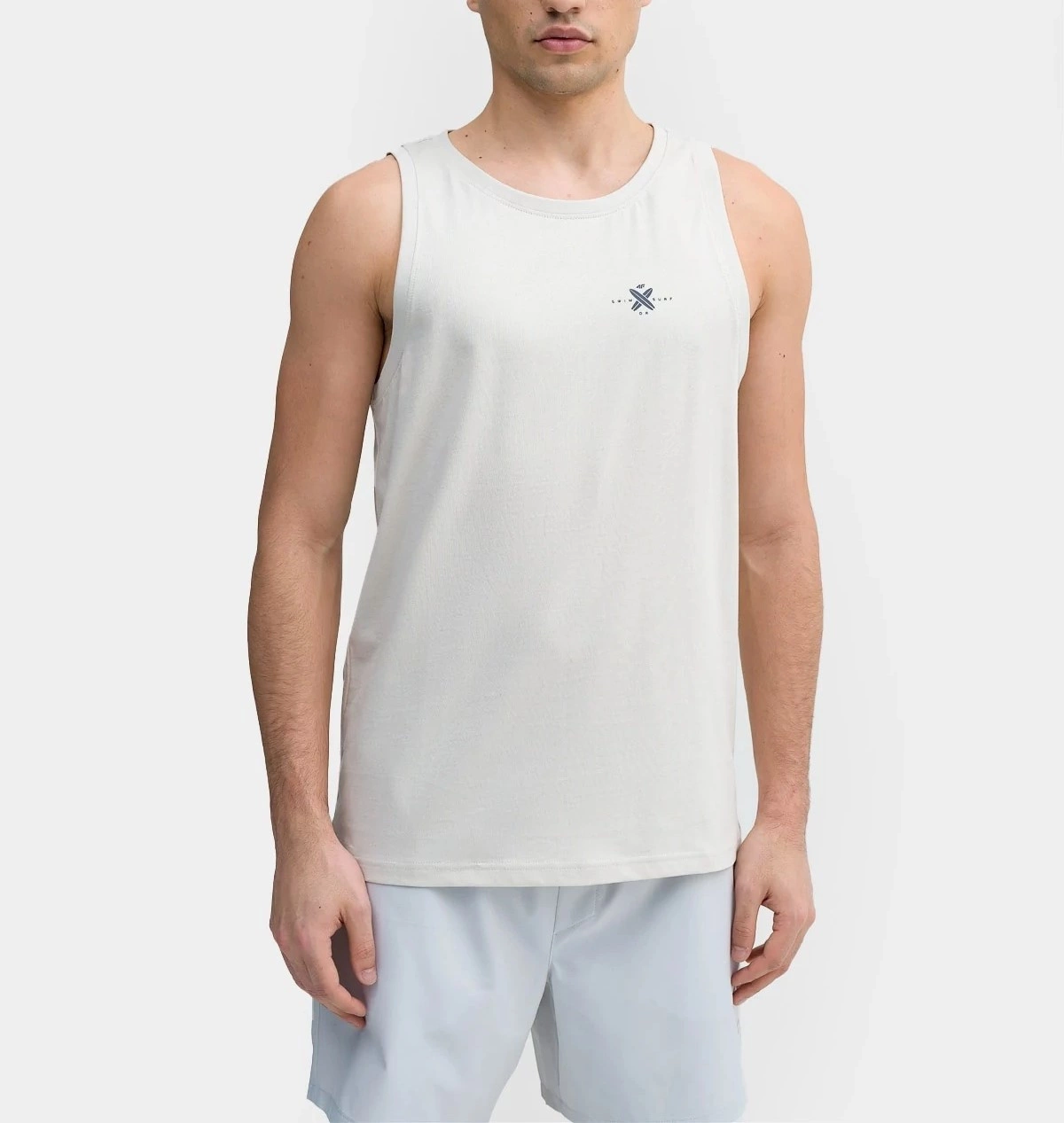 Koszulka męska 4F ciepły jasny szary