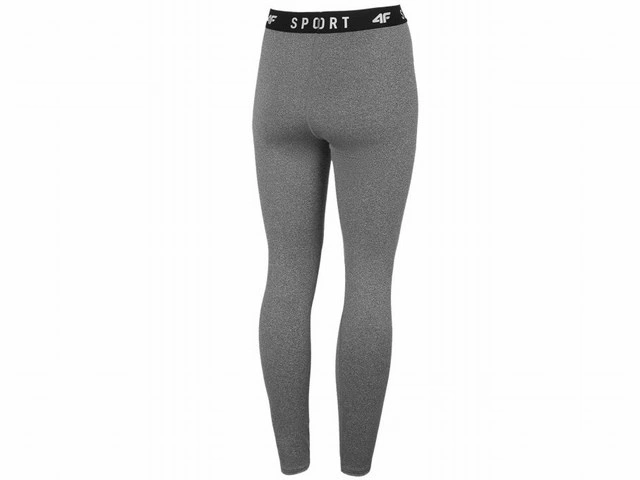 Leginsy funkcyjne damskie 4F średni szary melanż